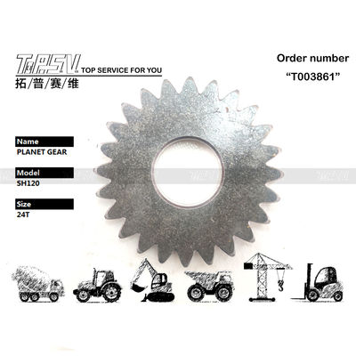 Kemasan Pengangkutan Kantong yang dapat disegel SH120 Excavator Swing 1 Stage Planetary Gear dengan View Image Nomor gigi dan bahan baja