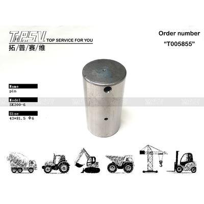 Ketahanan tinggi SK200-6 Excavator Travel 2 Stage Gear Pin Untuk bengkel mesin