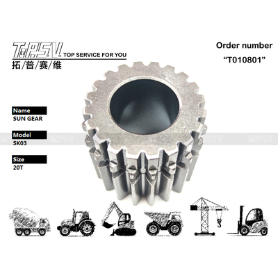 SK03 Excavator Swing 2 Stgae Sun Gear Dengan Tampilan Gambar Daya Tahan Tinggi