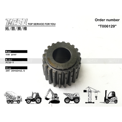 FUFRP-1159-08 Presisi Tinggi PC30-7 Excavator Travel 2 Stage Sun Gear Dalam Warna Hitam