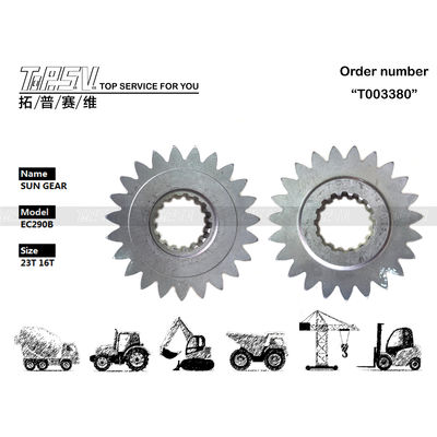 VOE14547279 Baja Putaran Ekskavator EC290B Baja 1 Tahap Sun Gear untuk Pemasangan Mudah dalam Sistem Transmisi Ekskavator Pemasangan Halus