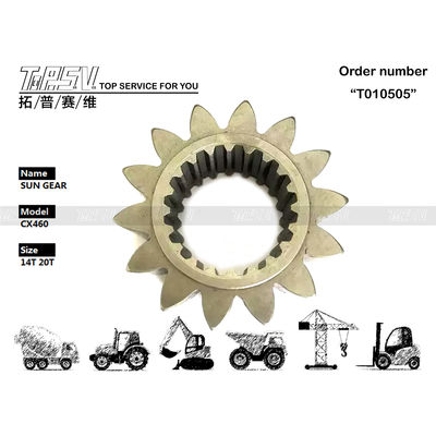 Tergantung pada ukuran CS460 Excavator Swing 1 Stage Sun Gear untuk High Durability Excavator Transmission System