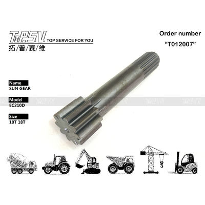 Presisi Tinggi EC210DL Excavator Travel 1 Stage Sun Gear Kompatibilitas Kompatibel Dengan Berbagai Model