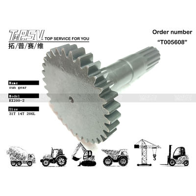 Gigi Matahari Perjalanan Excavator EX200-2 dengan Daya Tahan Tinggi 1 Tahap dalam Warna Hitam dari Distributor Terpercaya