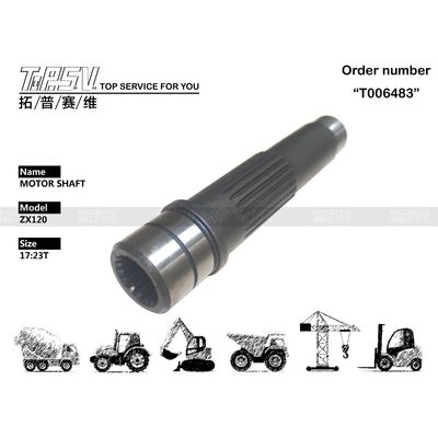 3085780 Pengolahan panas ZX120 Excavator Travel Motor Pump Shaft Parts untuk peningkatan ketahanan haus dan robek