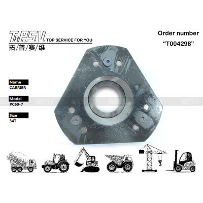 201-26-71130 Penggerak Motor Hidrolik PC60-7 Excavator Swing 2 Tahap Carrier Warna Hitam Bagian Mekanisme Swing Cocok untuk Berbagai Model Excavator