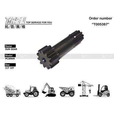 PC30MR Excavator Travel 1 Tahap Sun Parts Untuk Suku Cadang Ekskavator Drive Perjalanan