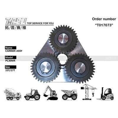 PC30MR Excavator Travel 1 Tahap Carrier Assy Parts Untuk Suku Cadang Ekskavator Drive Perjalanan