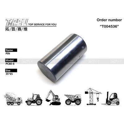 201-26-61231 PC60-6 Suku Cadang Pin Ayun Ekskavator Untuk Suku Cadang Ekskavator Penggerak Ayun