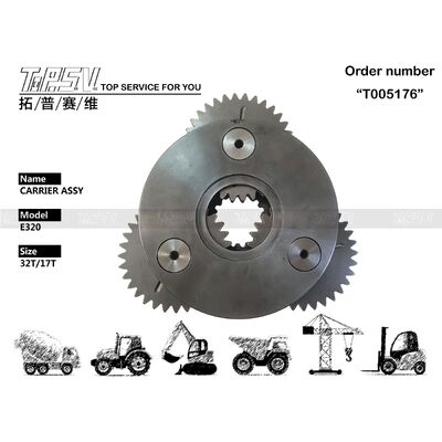 E320 Excavator Travel 1 Tahap Carrier ASSY Parts Untuk Suku Cadang Ekskavator Drive Perjalanan