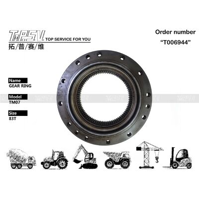 TM07 Suku Cadang Cincin Perlengkapan Perjalanan Ekskavator Untuk Suku Cadang Ekskavator Penggerak Perjalanan