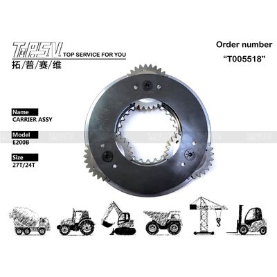 E200B Excavator Travel 1 Tahap Carrier Assy Parts Untuk Suku Cadang Ekskavator Drive Perjalanan