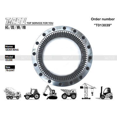 kualitas  E320E Excavator Travel Steel Gear Ring 267-6783 Gear Meshing Installation pabrik