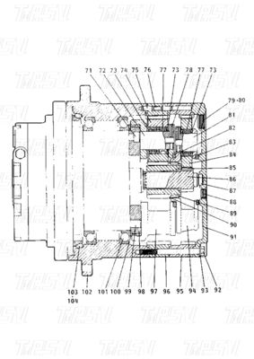 Catalogue E120B 099-4141 Heavy Duty Steel Excavator Final Drive Motor