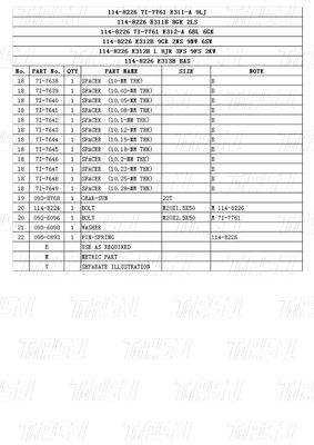 Catalog Bolt-on Desain Excavator Swing Drive Bagian untuk CATERPILLAR Excavator Merek Dan Model 114-8226 E312-A