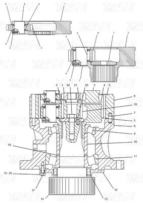 Catalog Bolt-on Desain Excavator Swing Drive Bagian untuk CATERPILLAR Excavator Merek Dan Model 114-8226 E312-A