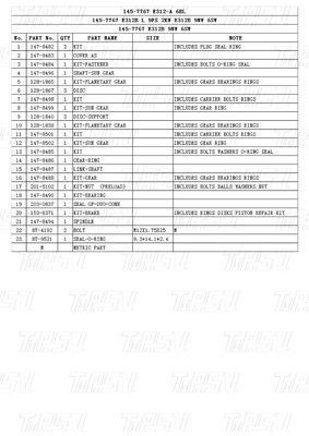 145-7767 Dipercaya Final Drive Reducer Katalog Dengan Black Bolt Pada Instalasi E312A