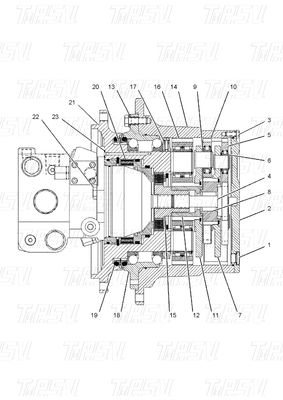 145-7767 Dipercaya Final Drive Reducer Katalog Dengan Black Bolt Pada Instalasi E312A