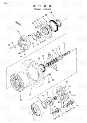 EX60-1 9069295 Katalog Pengukur Final Drive Reducer yang dapat disesuaikan