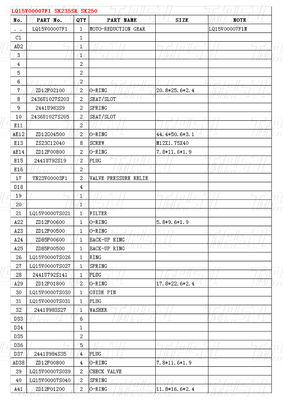 SK235 Hidrolik Travel Motors Drive untuk Excavators Kobelco Catalog LQ15V00007F1