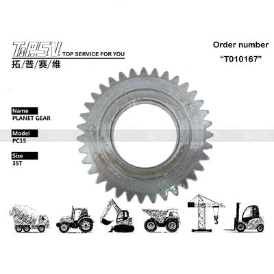 PC15 Excavator Travel 1Stage Final Drive Gear untuk pemasangan yang lancar