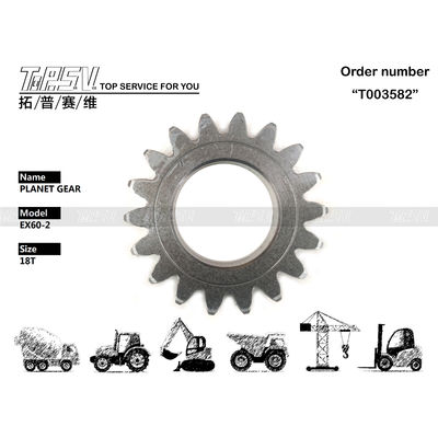 EX60-3 Swing 1Stage Excavator Planetary Gear Dengan Pengolahan Panas 3051679