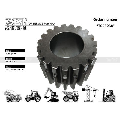 ZX330 Travel Planetary Sun Gear 3075005 Kekerasan untuk Reducer Planet