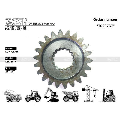 DH150-7 Excavator Steel Sun Gear Dalam Transmisi Swing 1Stage 404-00066