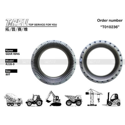 R220-9 80T Excavator Travel Steel Gear Ring 39Q6-42110 Untuk Berputar