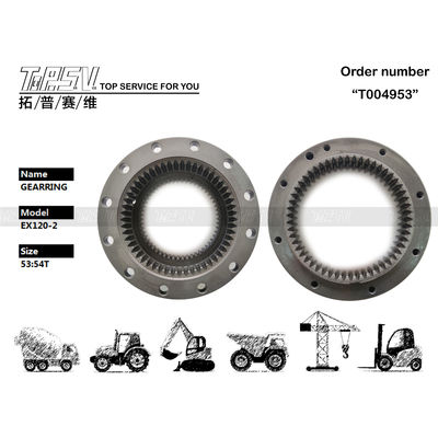 2028037 Mesin Penggali Ring Gear Hitam Bagian Planetary Gearbox Untuk HITACHI EX120-2