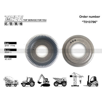 EX60-1 Excavator Travel Spur Ring Gear 2023132 dengan Easy Gear Meshing