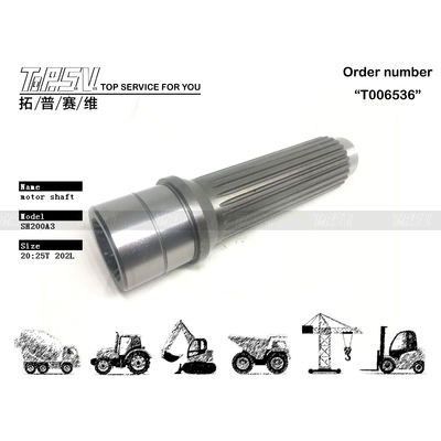 Baja kokoh SK250-6 Excavator Hydraulic Motor Shaft / Excavator Hydraulic Oil LQ15V00007S042