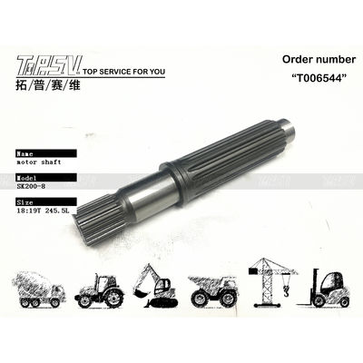 SK210-8 Pakaian tahan Excavator Travel Hydraulic Motor Shaft untuk Excavator YN15V00037S102