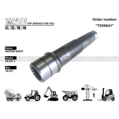 SK220-3 Excavator Travel Final Drive Shaft 2441U739S1 dengan baja tempa