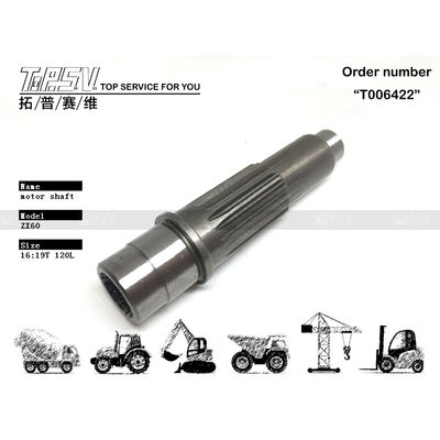 0629801 ZX60 Excavator Final Drive Shaft untuk Sistem Transmisi Excavator