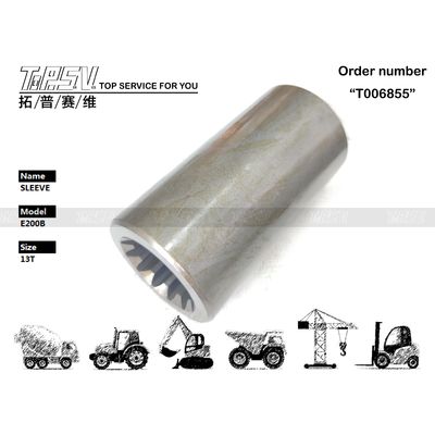 094-0597 E200B Excavator Hydraulic Motor Coupling Hitam Untuk Perbaikan Mesin