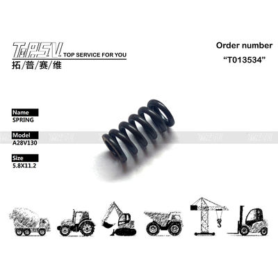 179-6916 A28V130 Heavy Duty Compression Springs Untuk Excavator Motor Kipas Hidraulik