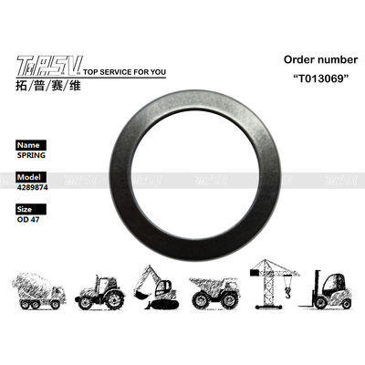HPK055 4289874 Bagian Pompa Hidraulik Excavator Disk Spring OD47.5 Hitam