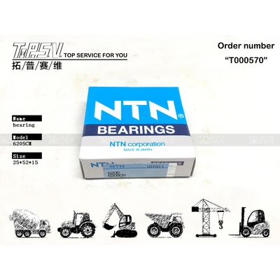 0397902 6205CM Excavator Deep Groove Ball Bearing Untuk Motor Drive Akhir