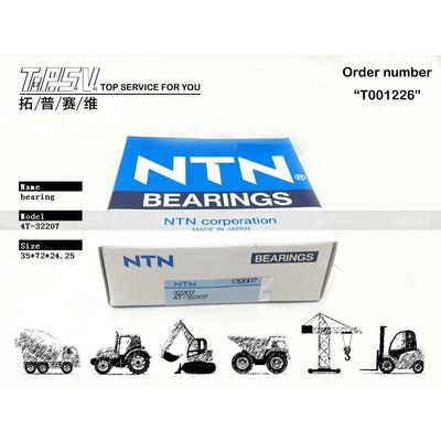 708-8H-12141 4T-32207 Excavator Tapered Roller Bearing dengan perawatan panas
