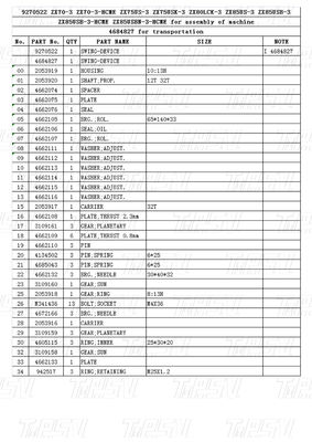 Excavator Swing Drive Motor Hitam Planetary Reducer Untuk Industri Mesin Catalog 9270522 ZX70-3