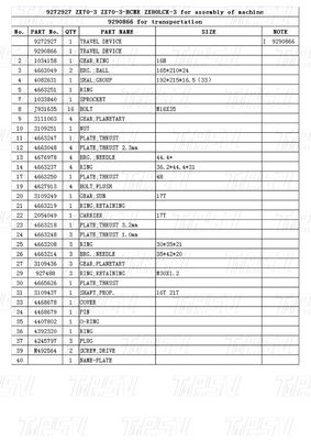 Drive Excavator Final Travel Catalog Motors Untuk Hitachi Excavator Model 9272927 ZX70-3