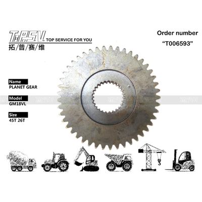 Baja Hitam Konstruksi SH120 Excavator Travel Planetary Gear untuk Penggerak Motor Hidraulik