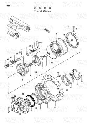 Catalogue Motor Perjalanan Excavator 9091652 9116399 9116400 9116401