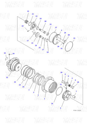 Planet Excavator Travel Drive Baja Swing Travel Drive