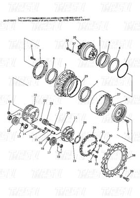 Bolt On Hydraulic Swing Motor / Travel Motor Drive untuk OEM Excavator