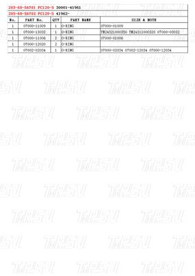 Penggali hidraulik Swing Travel Drive Catalog Gears