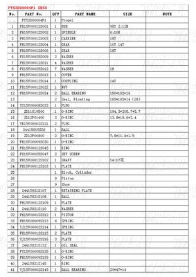 Berbeda-beda tergantung pada Model PY53D00004F1 SK55 Excavator Travel Drive Catalog