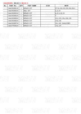 Bolt-on 2441U829F1 SK120-3 Excavator Travel Drive Catalog Motor Kompatibel dengan Merek dan Model Excavator yang Berbeda
