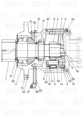 Warna khusus Ya YN32W00022F2 SK210-8 Catalog Swing Drive Excavator untuk bengkel mesin